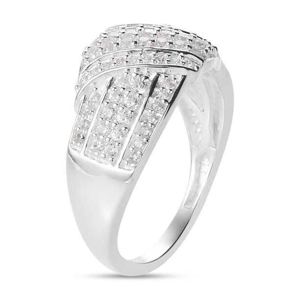 Wei&szlig;er Zirkonia Ring 925 Silber  ca. 0,98 ct image number 4