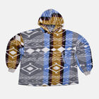 Wolkenweich Sherpa-Hoodie mit Aztekenmuster, Free Size