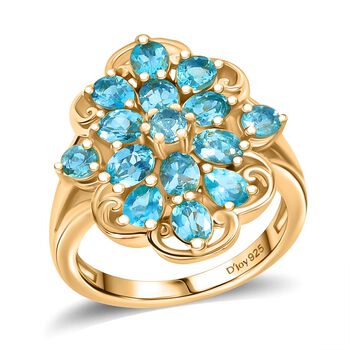 D'Joy Betroka blauer Apatit Ring - 2,57 ct.