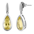 Ouro Verde-Quarz Ohrringe, 925 Silber platiniert ca. 3,50 ct image number 3