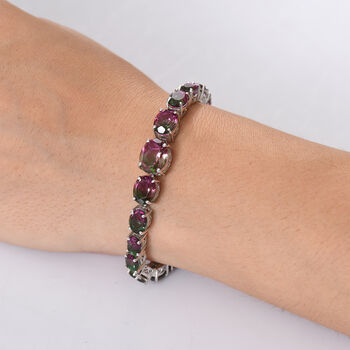 Wassermelonen Triplett Quarz 19cm Armband - 30,27 ct.