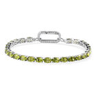 Peridot und Zirkon-Armband in Silber, 14,39 ct. image number 0