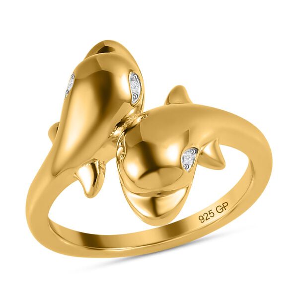 GP Sea Life Kollektion - Diamant und Kanchanaburi blauer Saphir-Ring image number 3