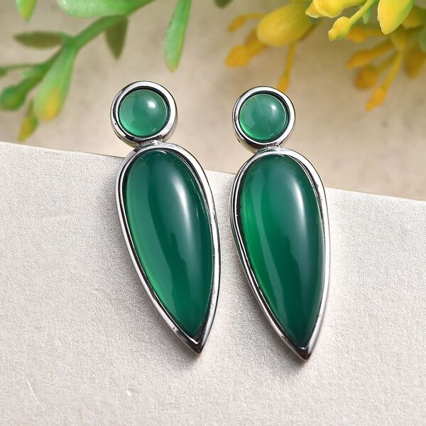 Verde Onyx Ohrringe - 13,40 ct. image number 1