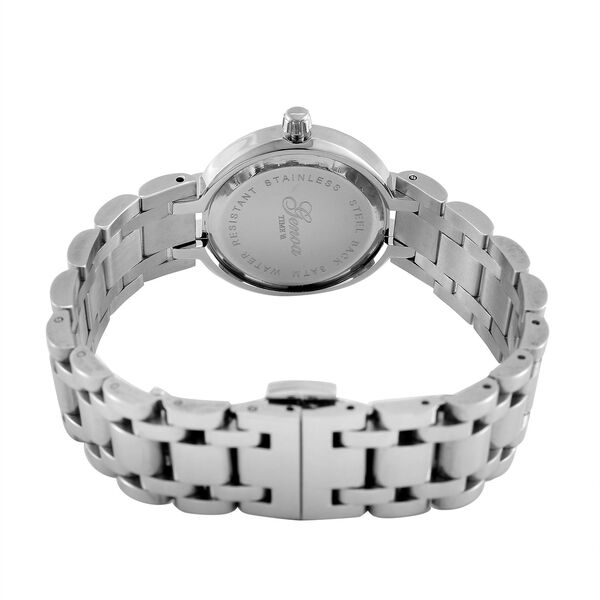 GENOA - Japanischem Uhrwerk und grünem Sonnenschliff-Zifferblatt, Reiner Edelstahl, 20 cm image number 7