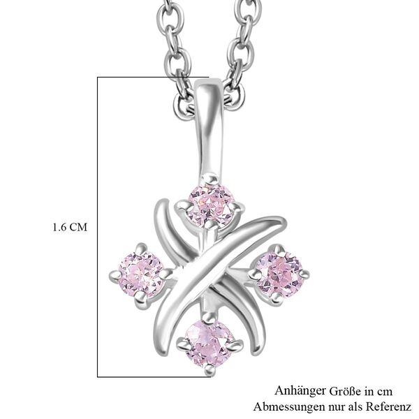 Designer Inspiriert XOXO Roter Zirkonia Schmuckset 925 Silber und Edelstahl image number 7