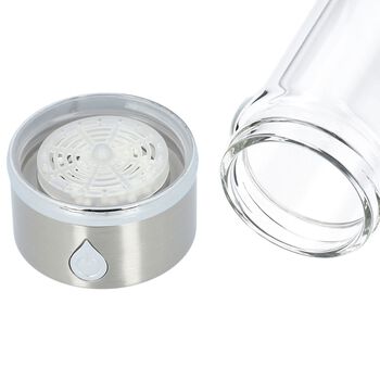 Hydrogener Wasserstoff Wassergenerator 380ml, 7x21cm, Silber