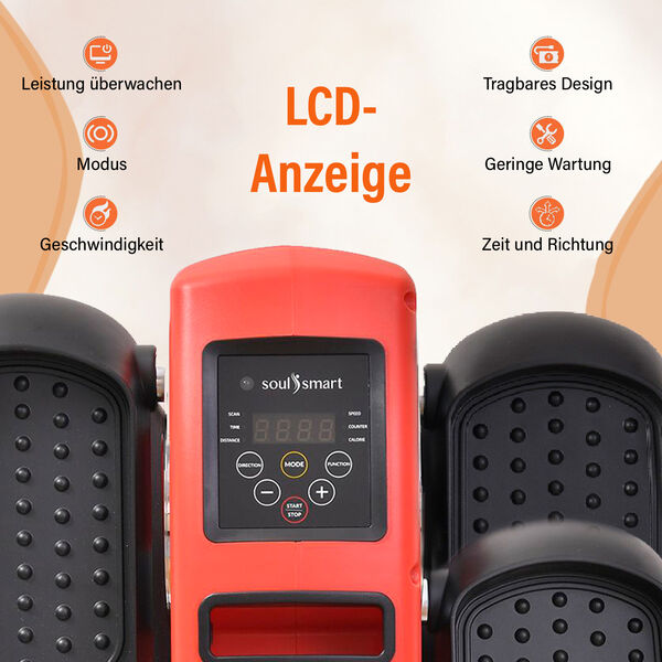 SOULSMART Elektrischer Stepper, rot image number 3