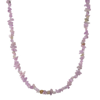Kunzit Halskette 76 cm ca. 310.00 ct