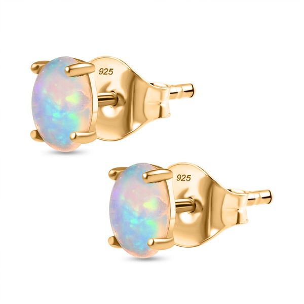 AA Nat&uuml;rliche, &auml;thiopische Welo Opal Ohrringe - 0,66 ct. image number 4