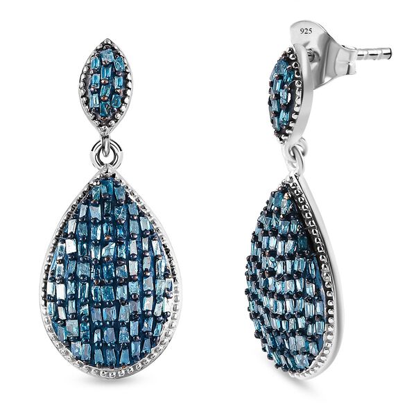 Blaue Diamant-Ohrringe - 1 ct. image number 4