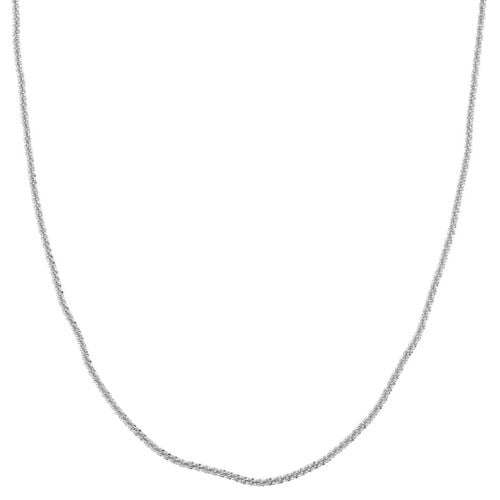 Funkel Halskette, Messing  Silberfarben ca. 50 cm image number 0