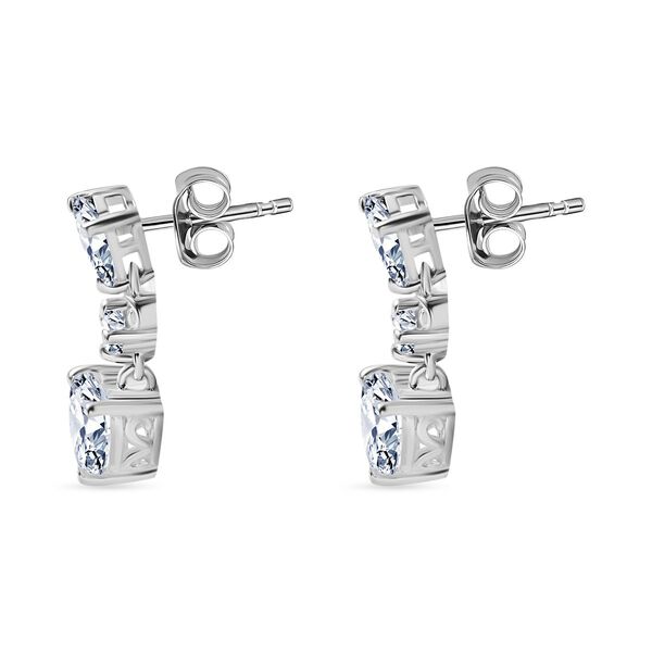 J Francis gefertigt mit SWAROVSKI- Swarovski Zirkonia Ohrringe image number 5