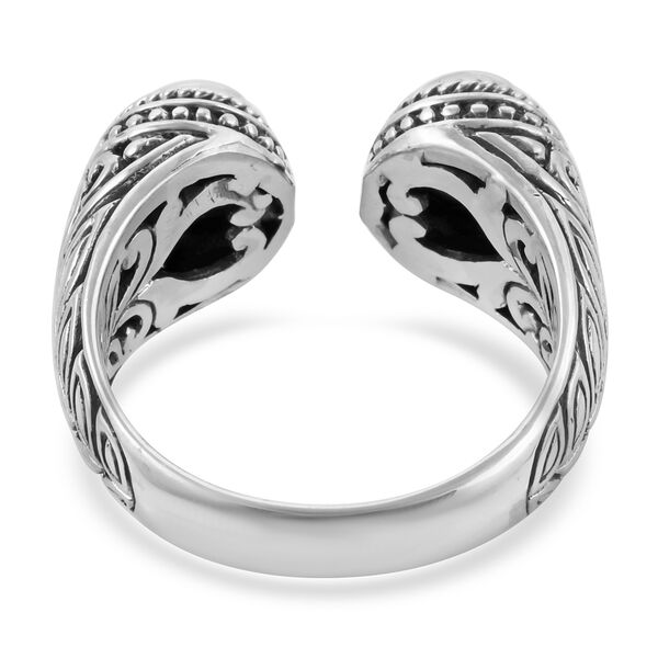 Royal Bali Kollektion - Natürlicher Sleeping Beauty Türkis Ring 925 Silber image number 5