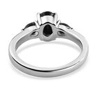 Schwarzer Spinell Ring, Edelstahl (Größe 17.00) ca. 1,61 ct image number 5