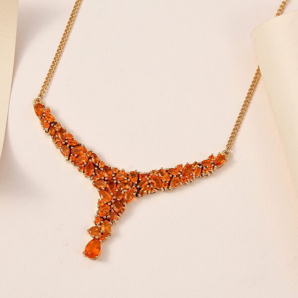 Salamanca Feueropal-Halskette, 45 cm - 4,95 ct. image number 3