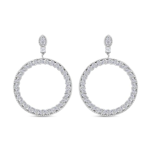 Wei&szlig;e Zirkonia Ohrringe