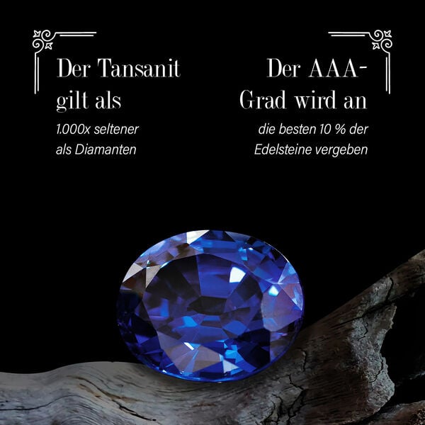 AAA Tansanit, natürlicher, gelber und weißer Diamant-Ring in 585 Gelbgold - 1,90 ct. image number 4
