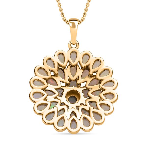 Natürlicher, äthiopischer Welo Opal-Anhänger mit Kette - 5,39 ct. image number 7