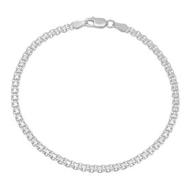 Panzerkette Armband, 925 Silber, ca. 19 cm ca. 4,59g