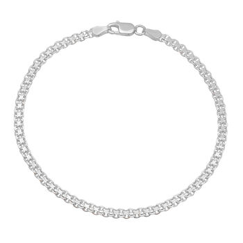 Panzerkette Armband, 925 Silber, ca. 19 cm ca. 4,59g