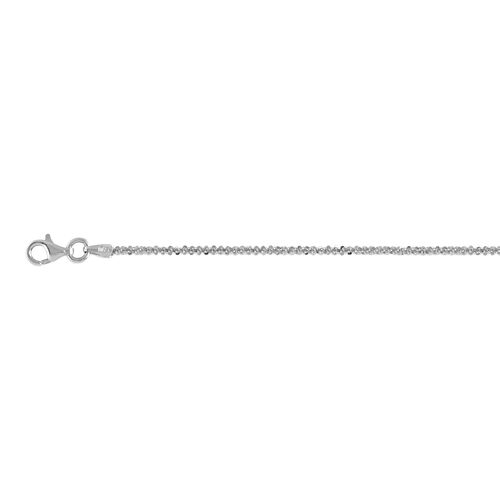 Italienische Funkelkette, ca. 50 cm, 925 Silber ca. 3,74g image number 0