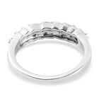 Diamant Cluster Ring 925 Silber Platin-Überzug image number 4
