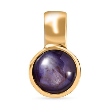 AA Sternrubin Anh&auml;nger, 925 Silber Gelbgold Vermeil ca. 4.66 ct