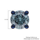 SGL zertifizierte I1-I2 blaue Diamant-Ohrringe - 0,50 ct. image number 4