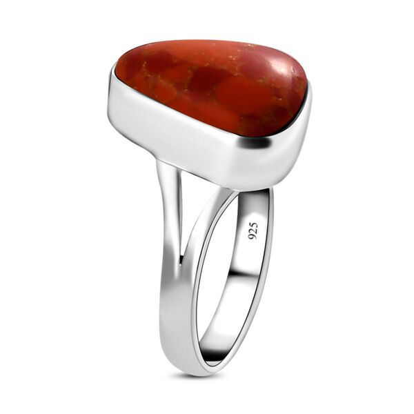 Oranger Mohave T&uuml;rkis-Ring, 925 Silber  ca. 5,11 ct image number 5