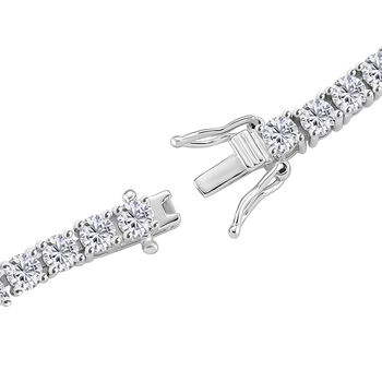 RADIANTA GRA zertifiziert Moissanit (D-VVS) Armband ca. 19 cm 925 Silber rhodiniert ca. 6.22 ct
