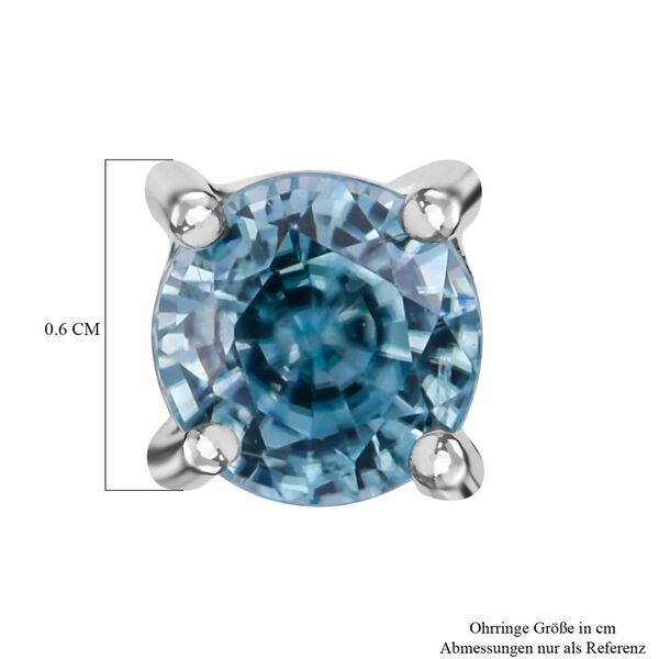 D'Joy blaue Zirkon Ohrringe - 1,64 ct. image number 4