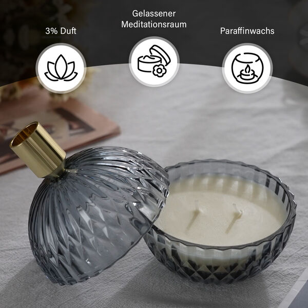 The 5th Season: Premium-Kollektion: Duftkerze im Glas, 20h Brenndauer, Lavendel-Vanille image number 3