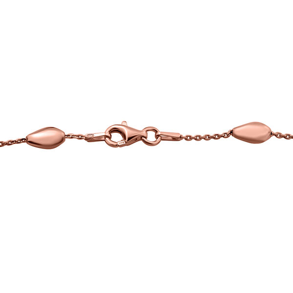 Barrel Bead Kette in ros&eacute;vergoldetem Silber image number 3