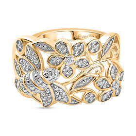 EVER TRUE Weißer Diamant Ring Nickelfreies Messing (Größe 19.00)