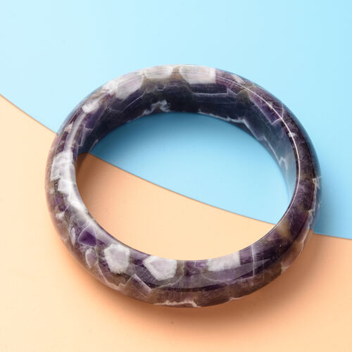 Zweifarbiger Amethyst-Armreif, 19 cm, ca. 306.00 ct image number 1