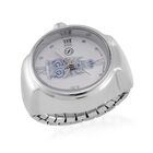 STRADA - Japanisches Uhrwerk, flexibles Ring-Uhr, Reiner Edelstahl