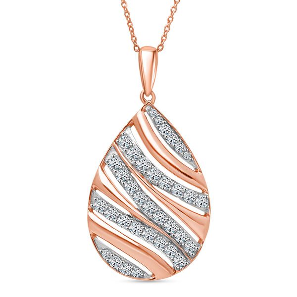 LUXURIANT DIAMOND - Lab Grown Diamant SI-GH Schmuckset, 925 Silber 750 Roségold Vermeil ca. 1,00 ct. image number 0