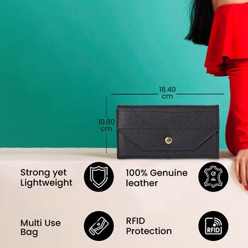 Echtleder Geldb&ouml;rse, RFID gesch&uuml;tzt, Grau