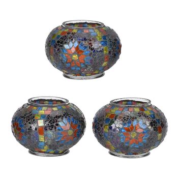 Mosaik Tischlampe mit Sockel