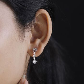 J Francis gefertigt mit SWAROVSKI- Swarovski Zirkonia Ohrringe in 925 Silber