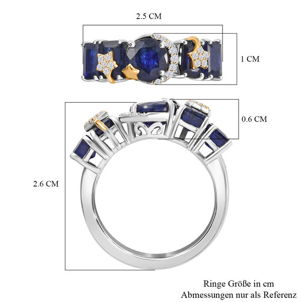 GP Celestial Dream Kollektion- AA Masoala Saphir, Zirkon und blauer Saphir-Ring - 5,76 ct. image number 7