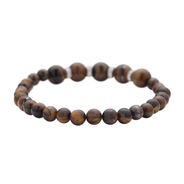 Gelbes Tigerauge Armband, ca. 19 cm, 316L Edelstahl ca. 72.20 ct image number 5