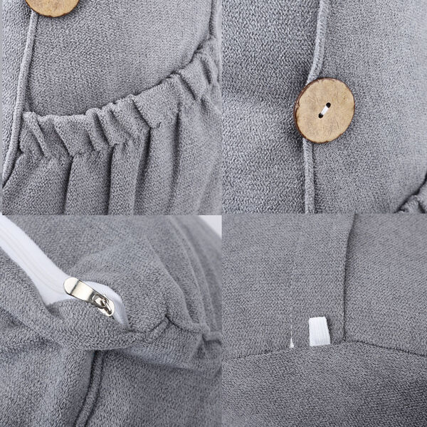 Ergonomisches Kissen aus Samt, Grau image number 6