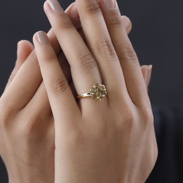 AA nat&uuml;rlicher, goldener Tansanit-Ring - 1,91 ct. image number 3