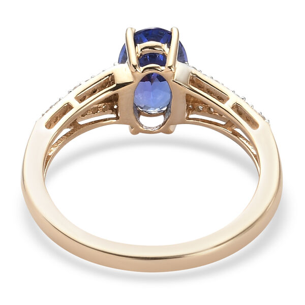 AAA Tansanit und Diamant-Ring, 585 Gelbgold  ca. 1,93 ct image number 6
