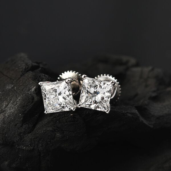 LUXURIANT VS-EF Labor Diamant Ohrringe in 950 Platin - 2,17 ct. image number 1