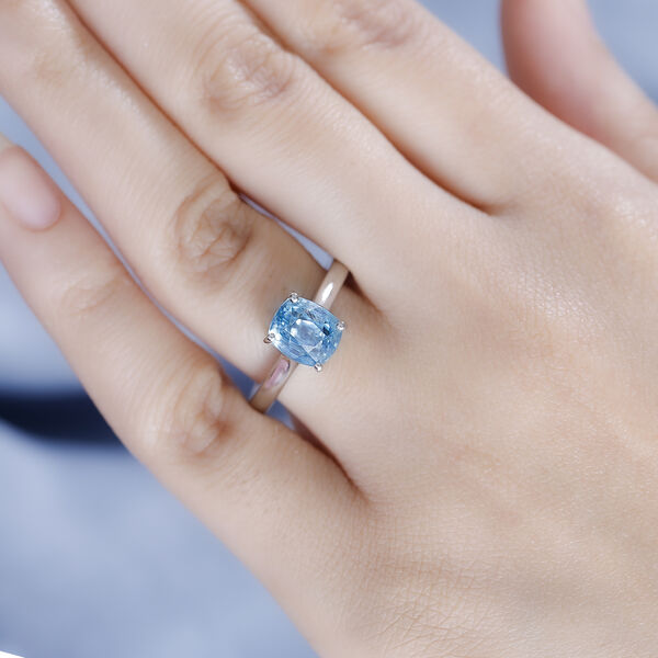 RHAPSODY AAAA blauer Zirkon Ring in 950 Platin - 5 ct. image number 2