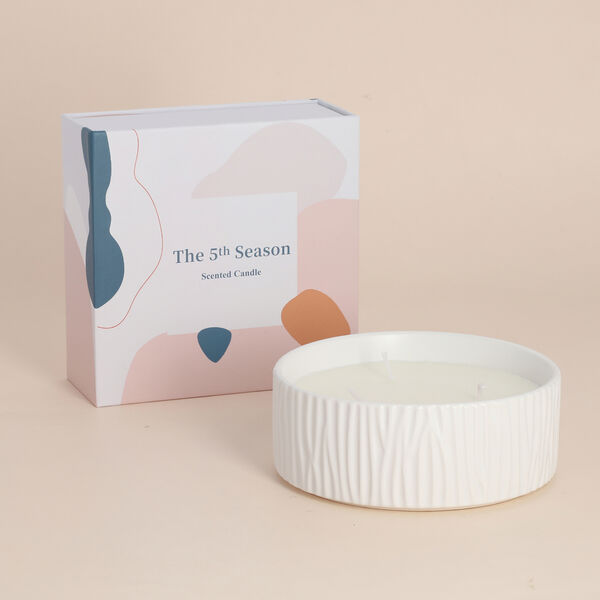 The 5th Season - Aromatherapie Duftkerze, Wei&szlig;