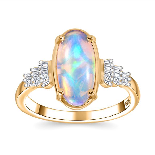 AA Nat&uuml;rlicher, &auml;thiopischer Welo Opal und Diamant Ring - 2,42 ct. image number 5